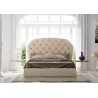 Cama tapizada de dormitorio contemporáneo Volumen 150