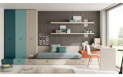Dormitorio juvenil moderno 30 Lagrama Valencia