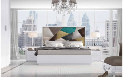 Dormitorio de matrimonio contemporáneo de Franco Furniture colección Volumen 44