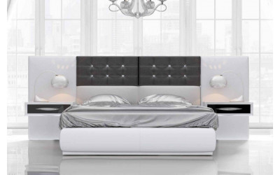 Dormitorio de matrimonio contemporáneo de Franco Furniture colección Volumen 81