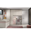 Dormitorio juvenil con compacto F-002