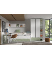 Dormitorio juvenil con compacto F-006