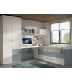 Dormitorio juvenil con compacto F-025