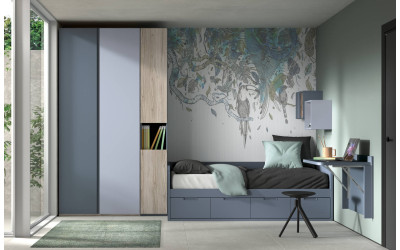 Dormitorio juvenil con nido de Glicerio  Chaves Formas Evolution F-101