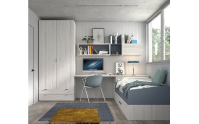 Dormitorio juvenil con nido de Glicerio  Chaves Formas Evolution F-102