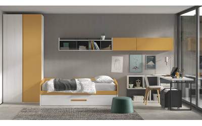 Dormitorio juvenil con nido de Glicerio  Chaves Formas Evolution F-107