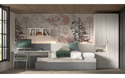 Dormitorio juvenil modular de Glicerio  Chaves Formas Evolution F-151
