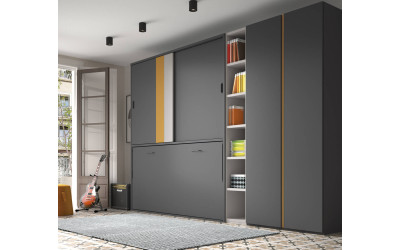 Dormitorio juvenil con camas abatibles de Glicerio Chaves Formas Evolution F-254