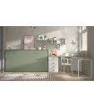 Dormitorio con camas abatibles F-258