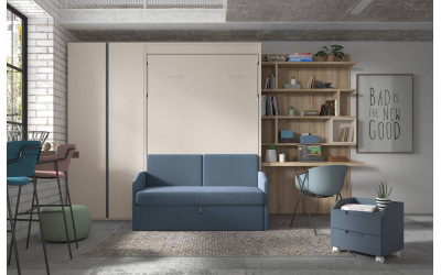 Dormitorio juvenil con camas abatibles de Glicerio Chaves Formas Evolution F-267
