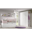Dormitorio con cunas y cunas convertibles F-313