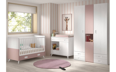 Dormitorio juvenil con camas individuales de Glicerio Chaves Formas Evolution F-315