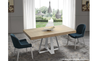 Mesa de comedor moderna modelo Cross de Indesan en Valencia