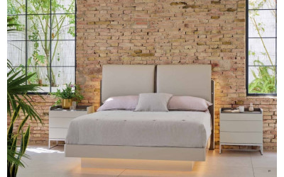 Dormitorio matrimonio de estilo moderno colección Anna de la marca Monrabal Chirivella