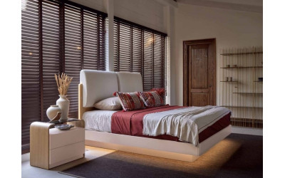 Dormitorio matrimonio de estilo moderno colección Anna de la marca Monrabal Chirivella