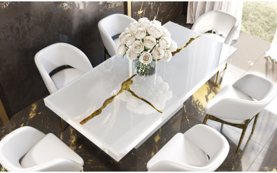 Mesa de comedor modelo LX12 colección Luxury de Franco Furniture