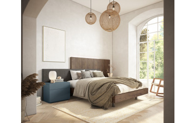 Dormitorio de matrimonio moderno de la marca Torga catálogo Nativ Home composición Cali 12 en Valencia